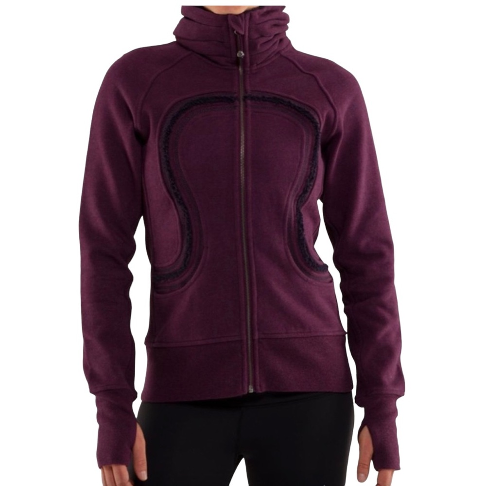Lululemon Cuddle Up Jacket in Heathered Plum Size 8